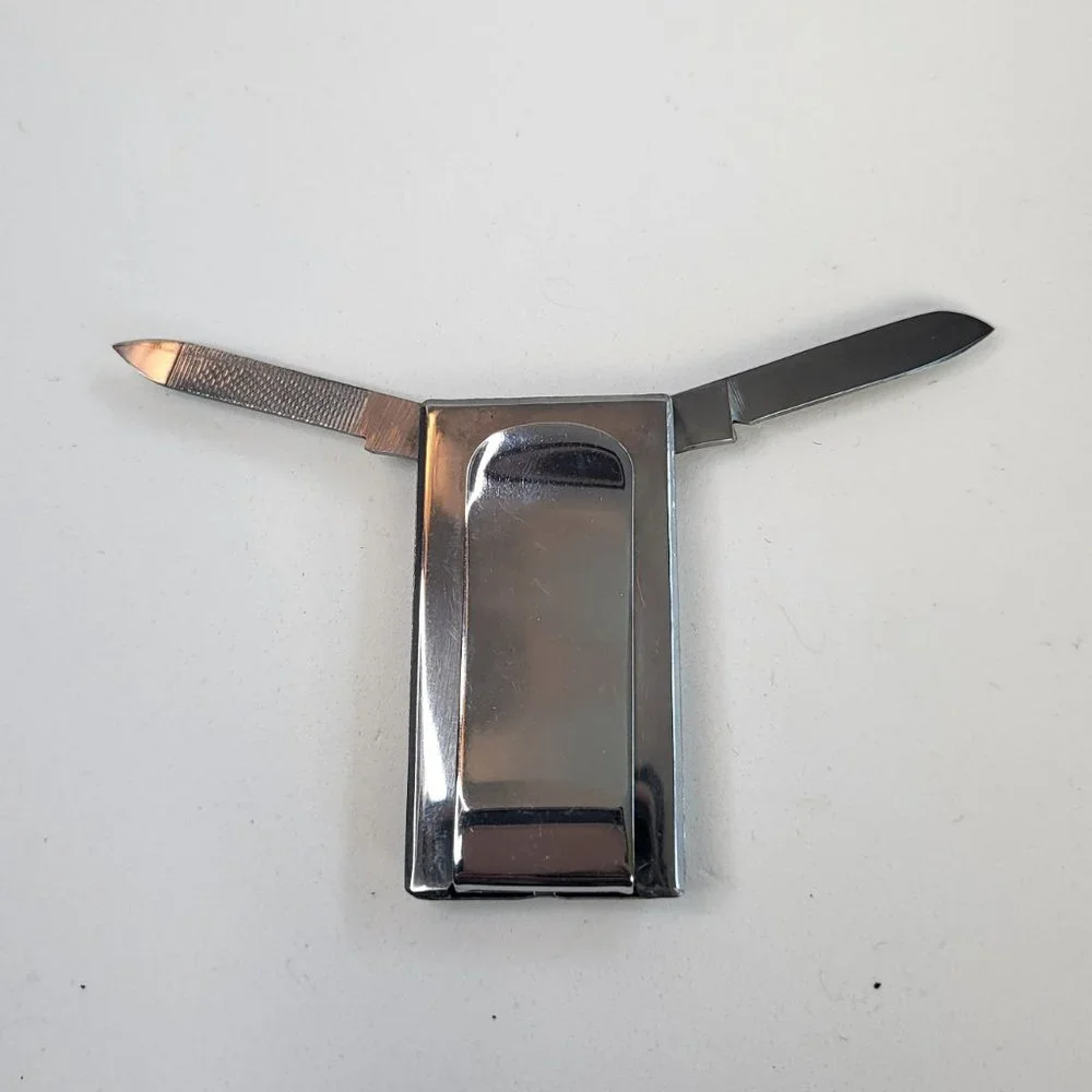 RIVPATFLOT money clip with pull out nail file US Navy